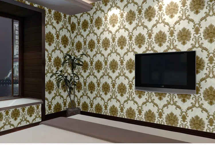 Pvc Home Decoration 3d Wallpaper Film