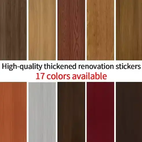 Waterproof Pvc Wood Grain Furniture Renovation Film